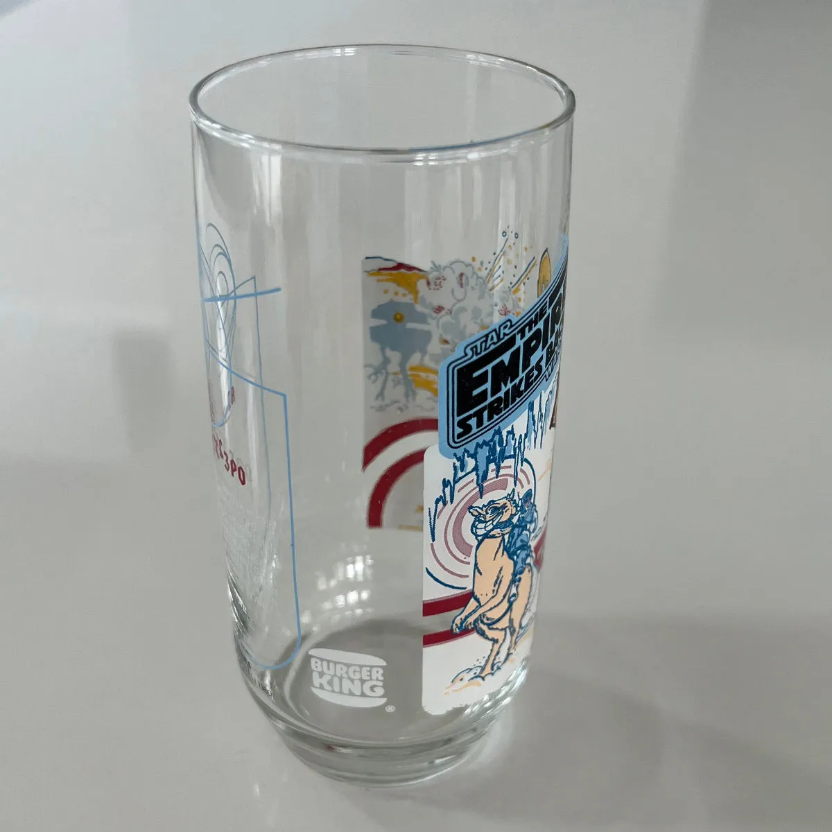 Vintage 1980 Burger King Empire Strikes Back R2-D2 C-3P0 Collectible Drinking Glass