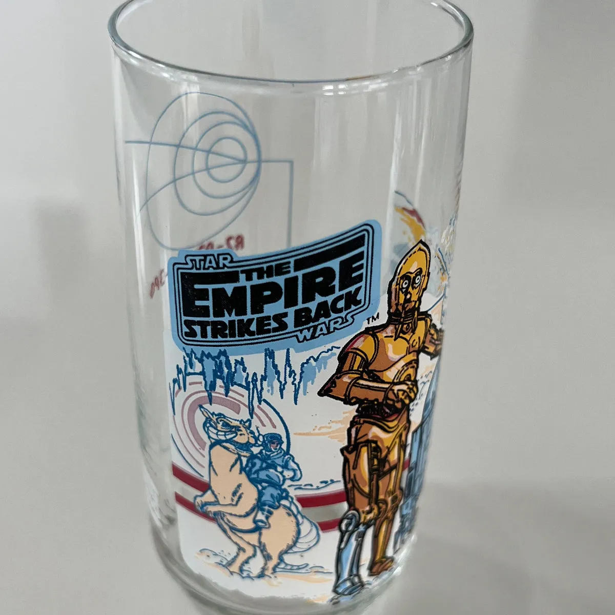Vintage 1980 Burger King Empire Strikes Back R2-D2 C-3P0 Collectible Drinking Glass