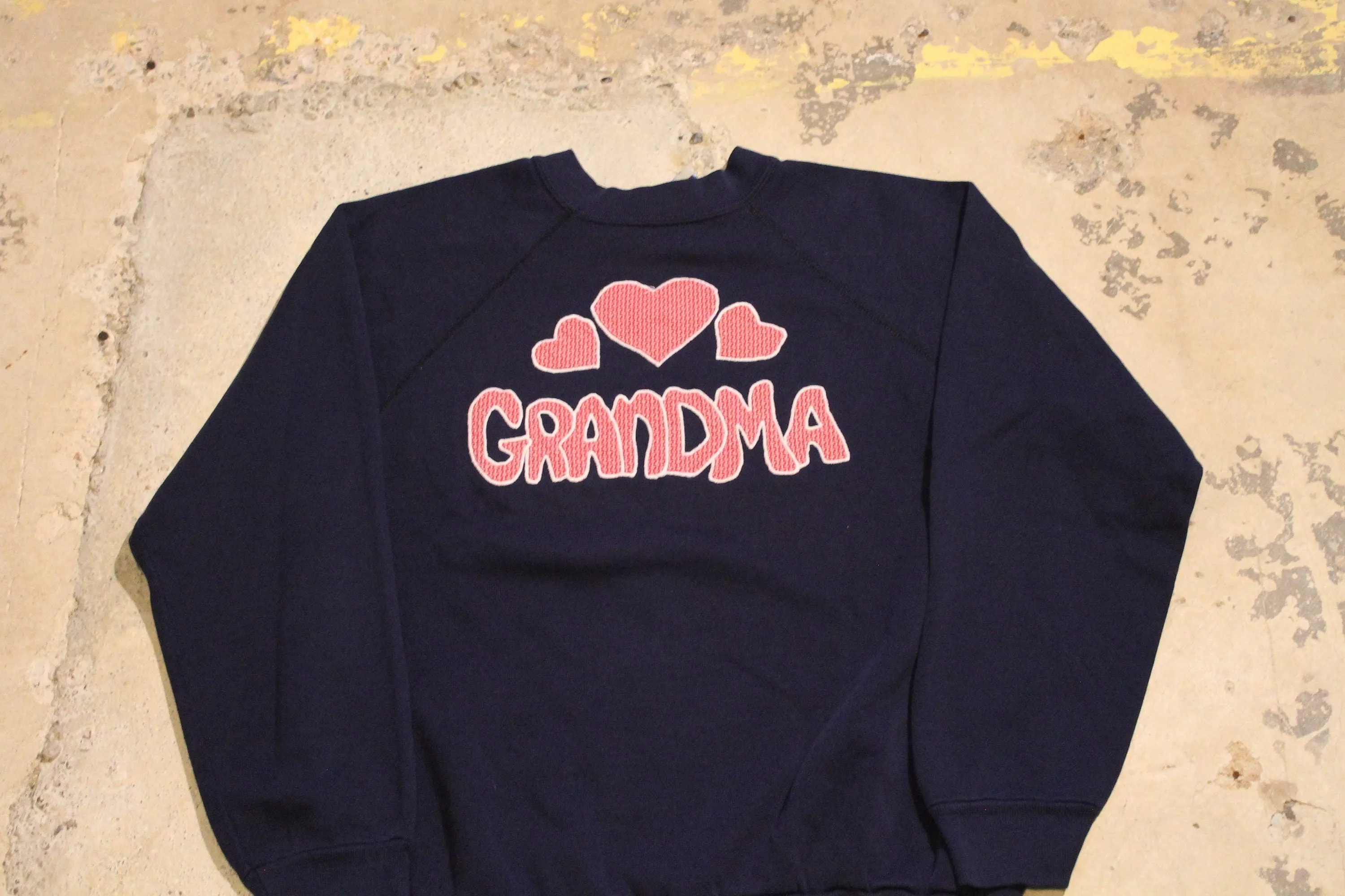 Vintage 1980s Cute Grandma Raglan Crewneck