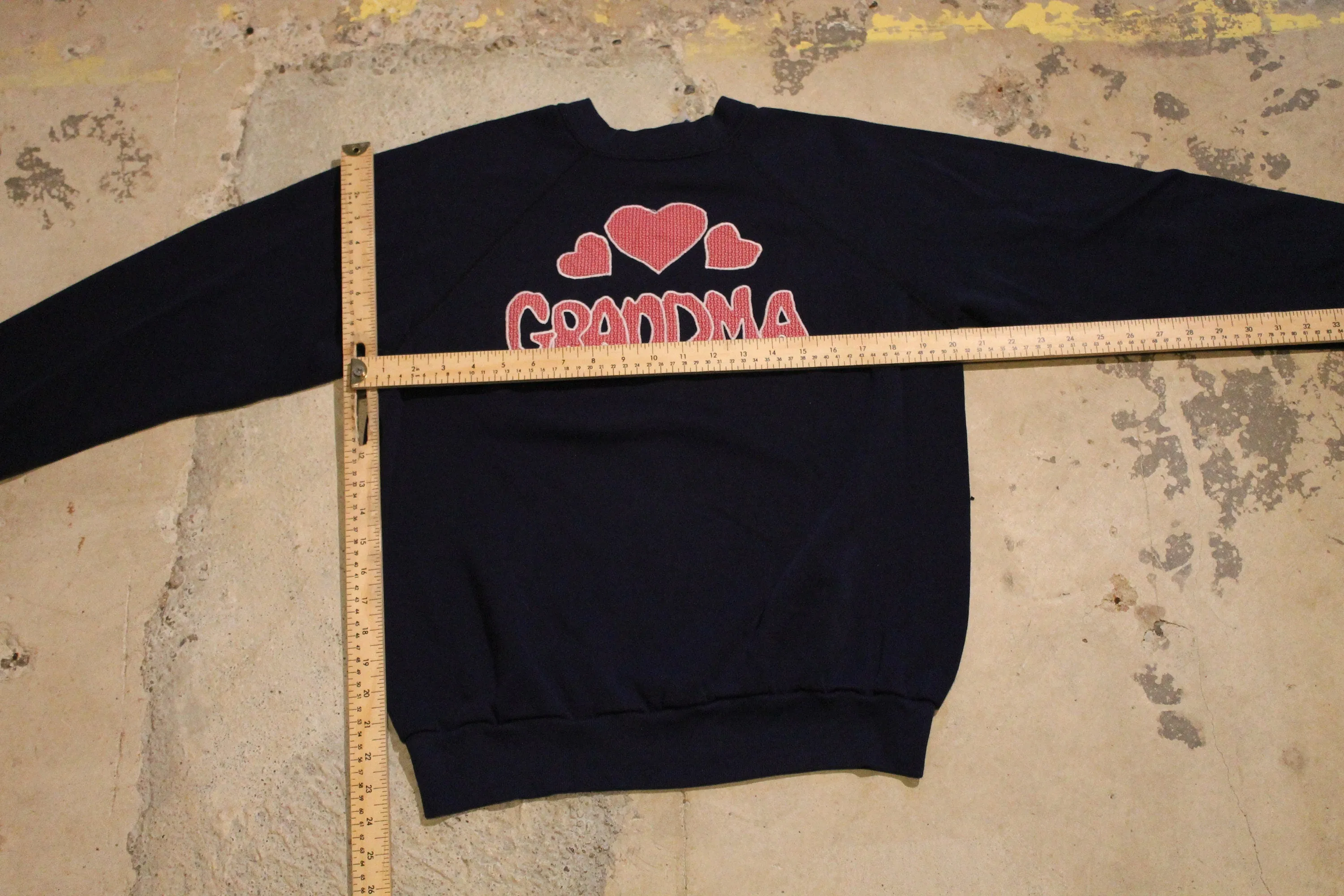 Vintage 1980s Cute Grandma Raglan Crewneck