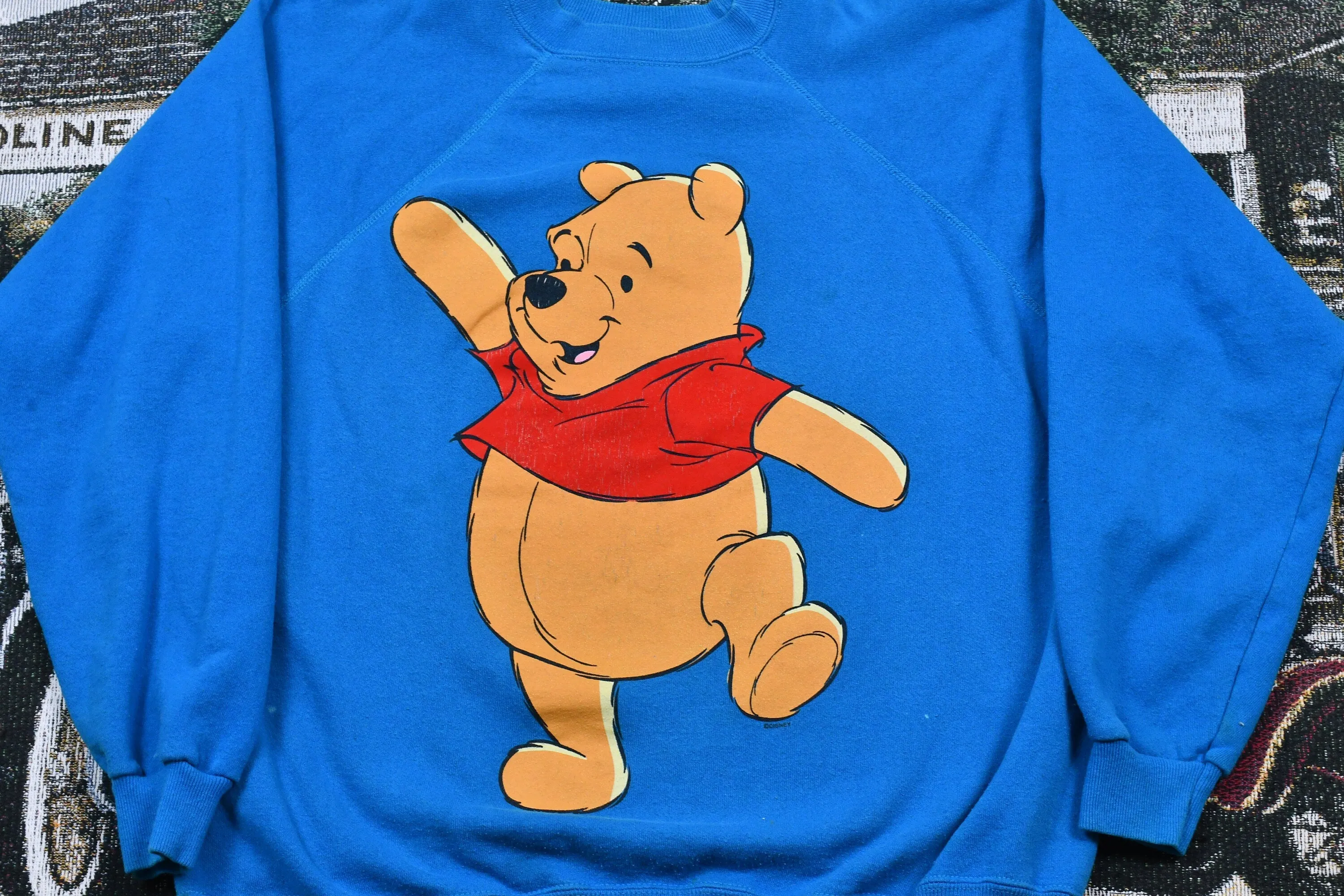 Vintage 1980s Disney's Winnie The Pooh Raglan Crewneck