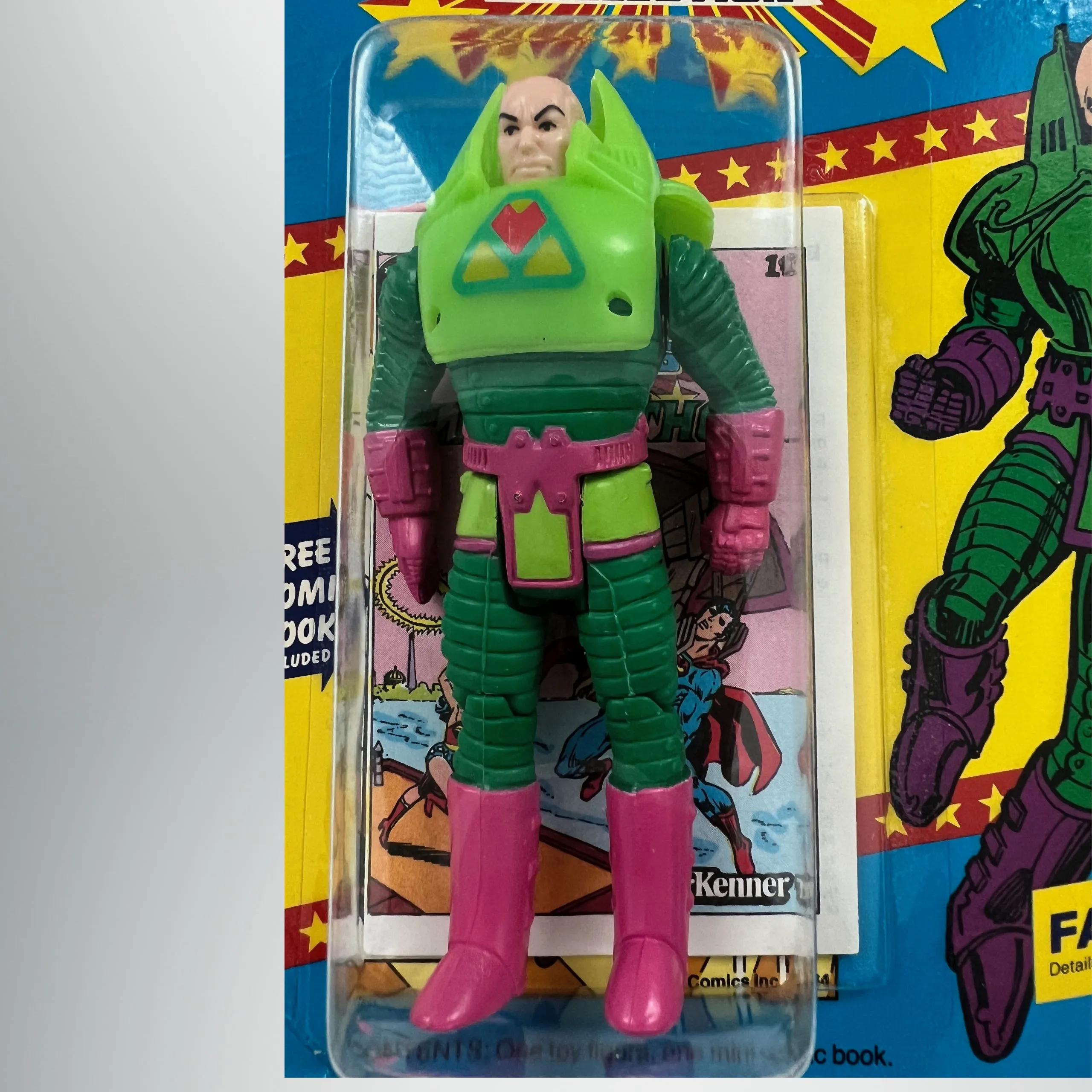 Vintage 1984 Kenner Lex Luthor Action Figure New In Box