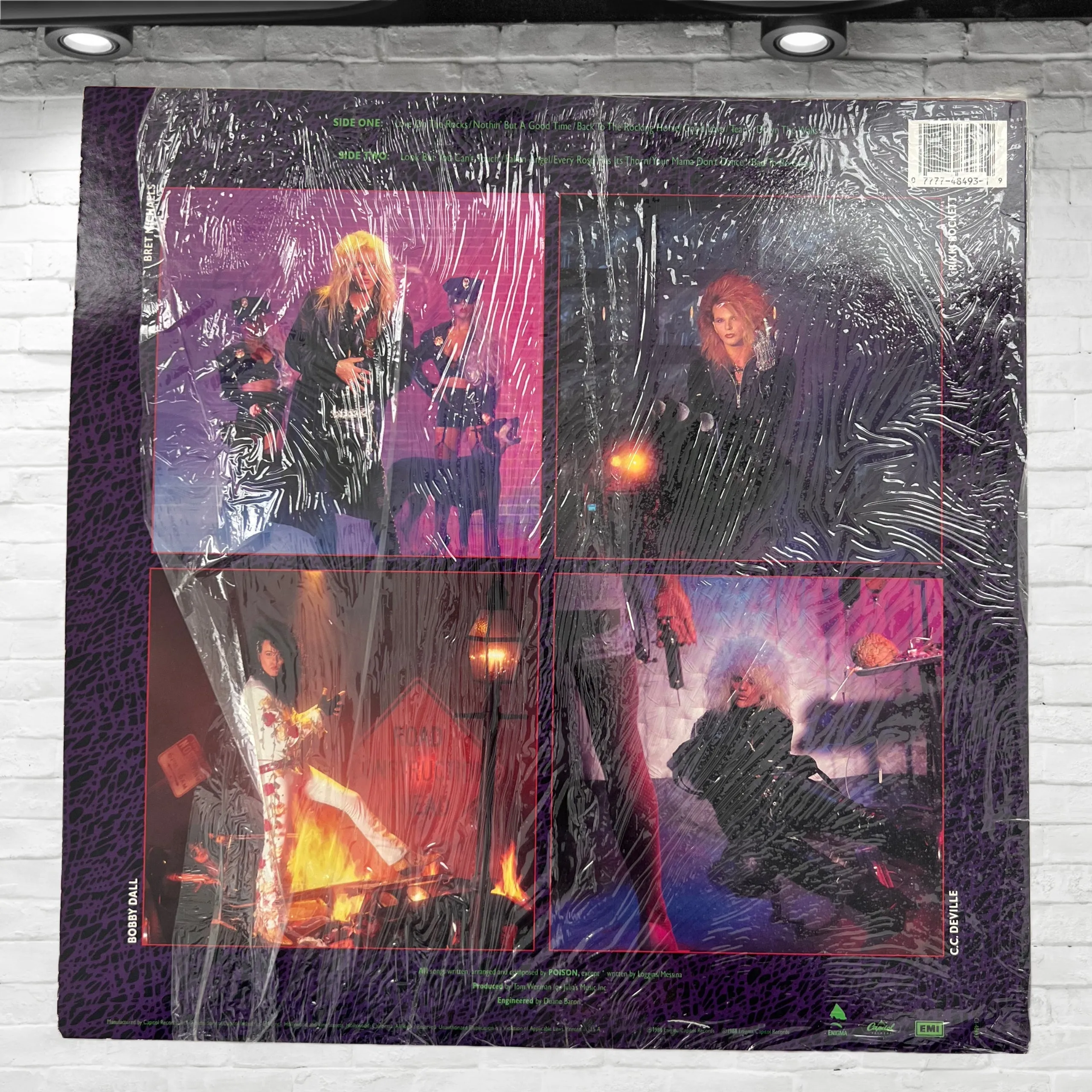 Vintage 1988 Poison Open Up and Say Ahh! Vinyl Album
