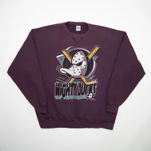 Vintage '93 Purple Mighty Ducks Crewneck