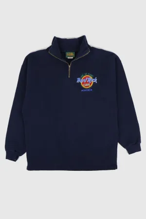 Vintage Hard Rock Café Montreal Quarter Zip Crewneck