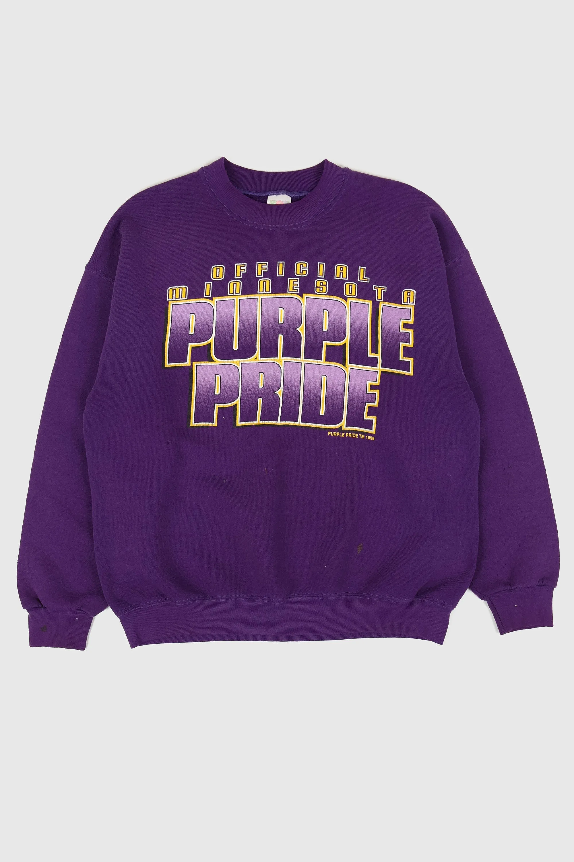 Vintage Minnesota Vikings Purple Pride Crewneck