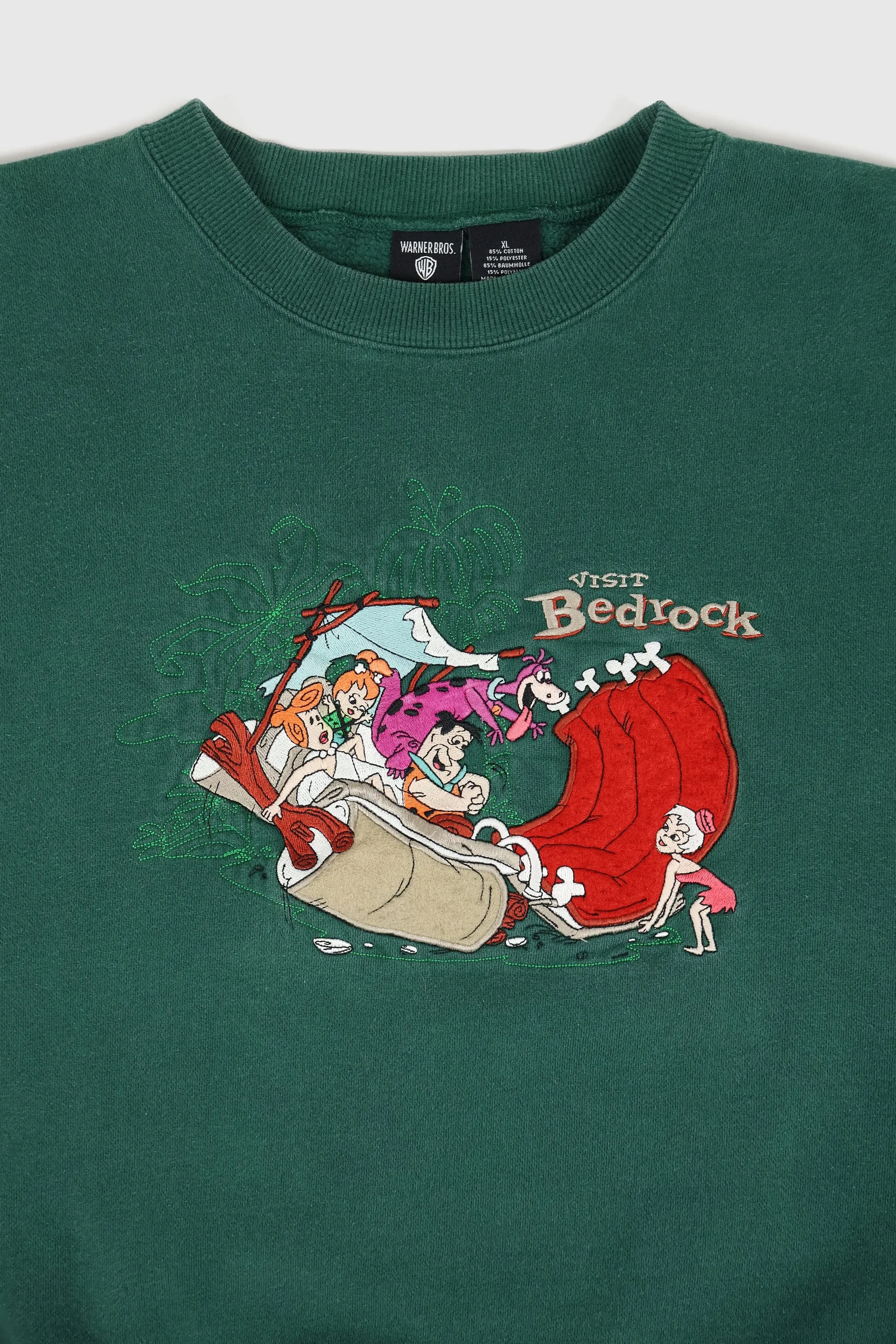 Vintage Visit Bedrock Flintstones Crewneck