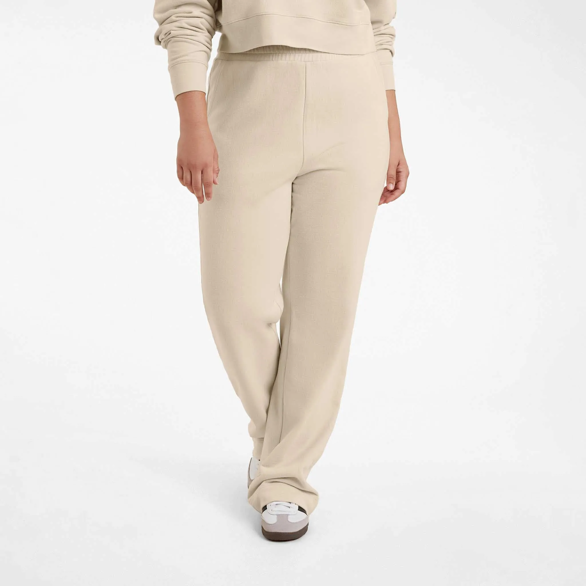 Wide Leg Sweatpant | Bone