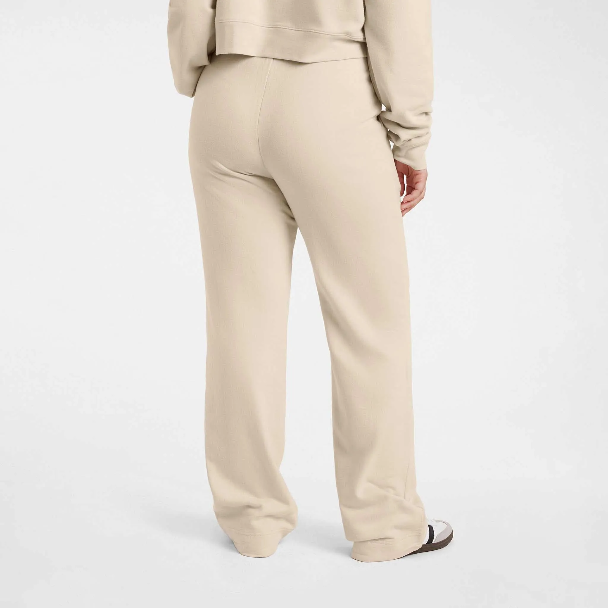 Wide Leg Sweatpant | Bone