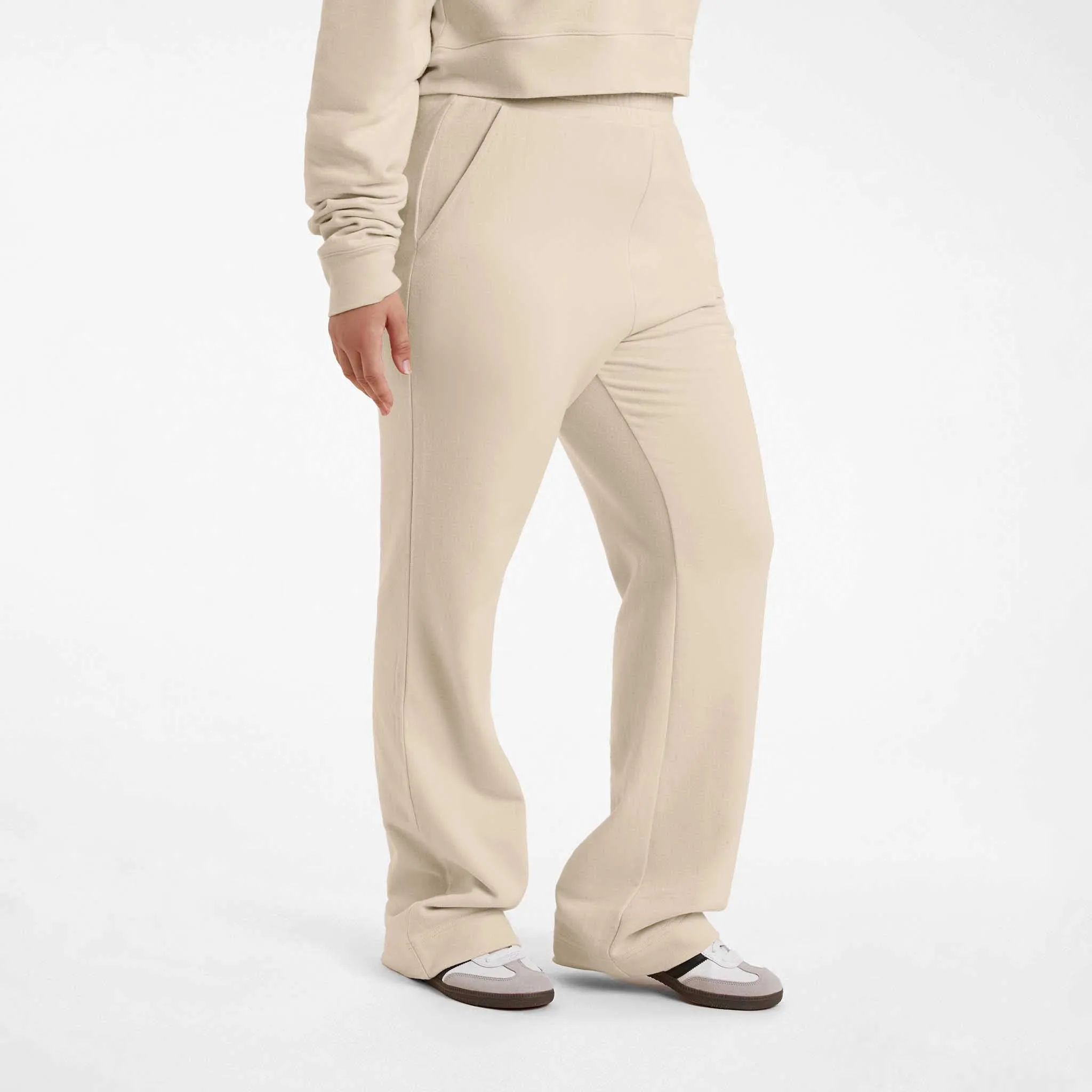Wide Leg Sweatpant | Bone