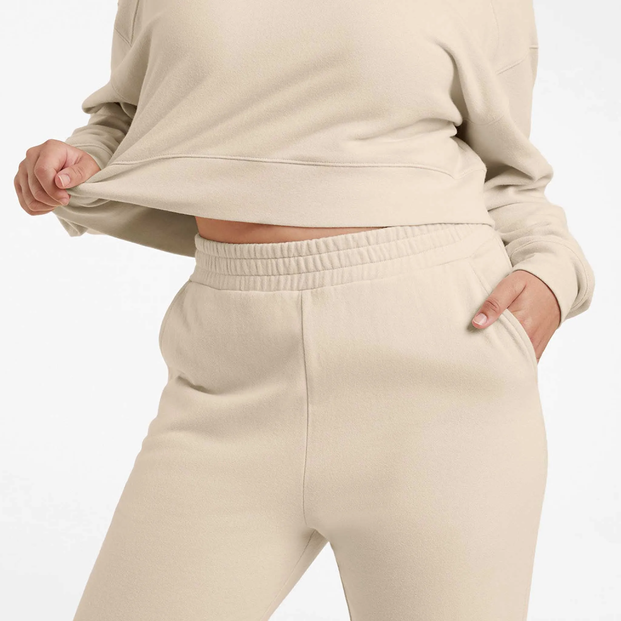 Wide Leg Sweatpant | Bone