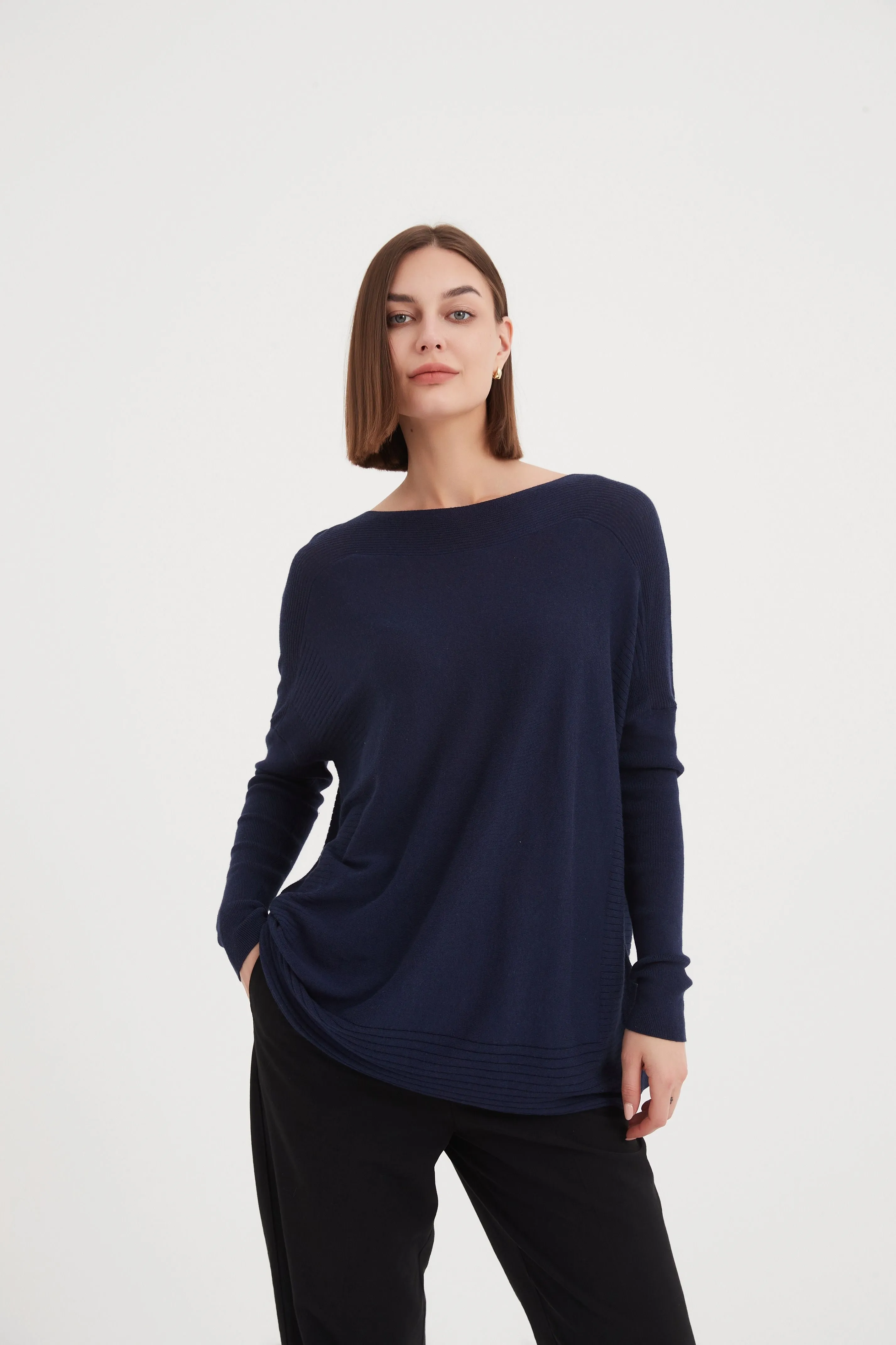 Wide Neck Knit