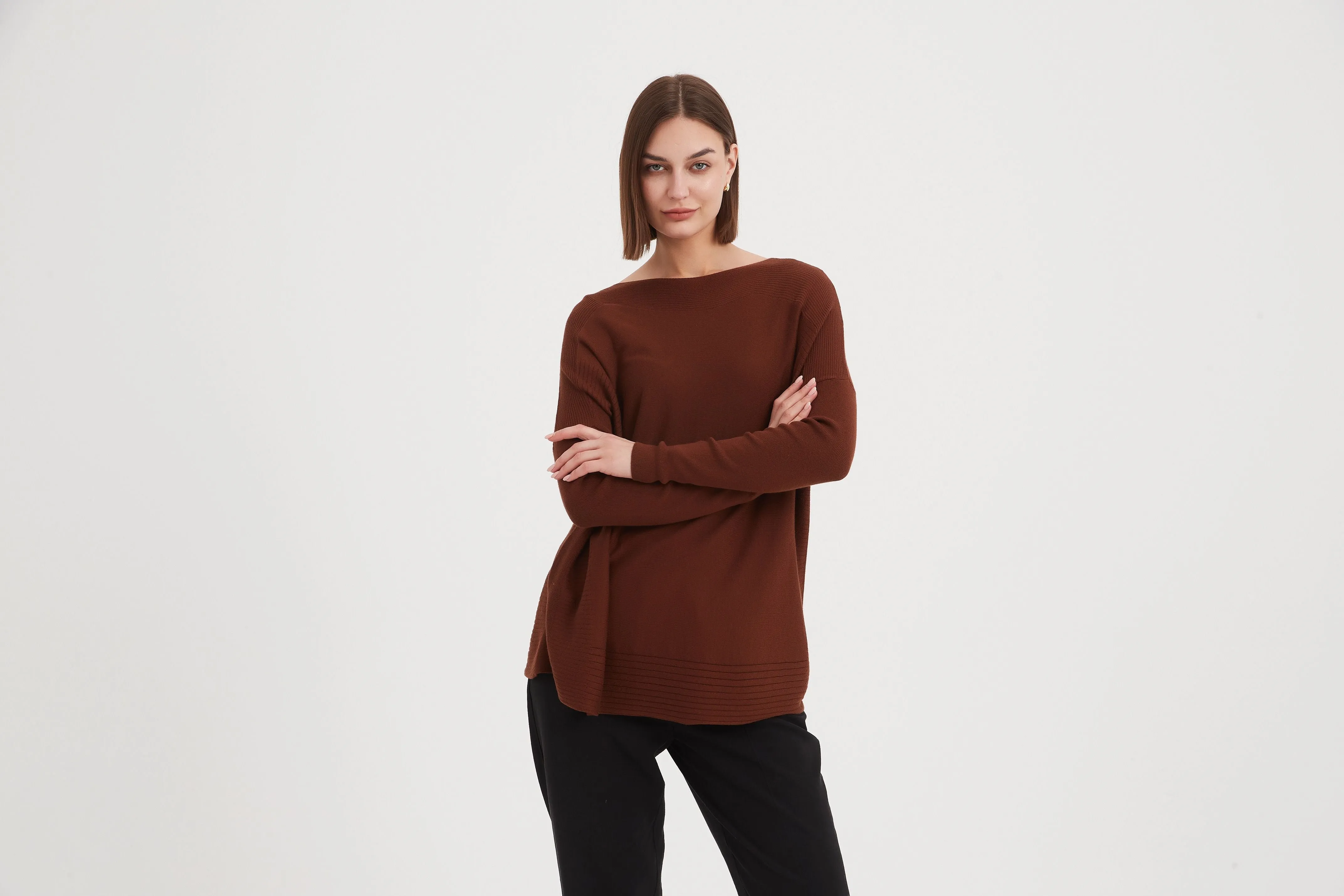 Wide Neck Knit