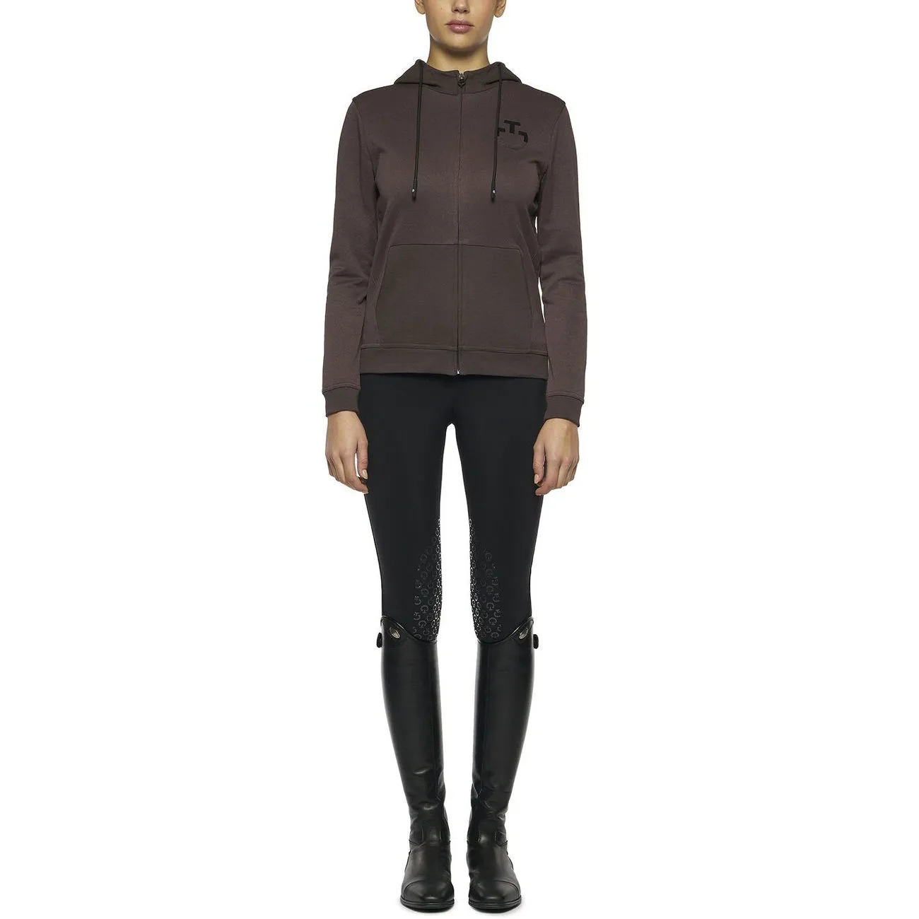 WOMAN SWEATSHIRT WITH ZIP AND HOOD CT