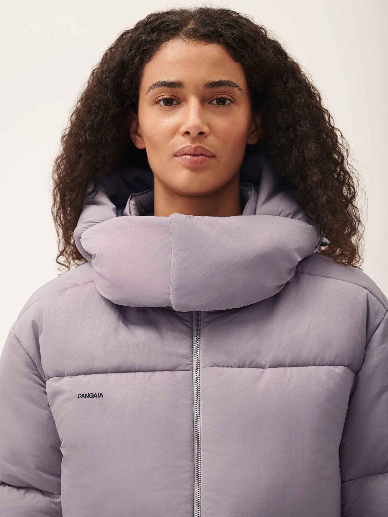 Women's DNA Flower-Warmth Cropped Puffer—raisin purple