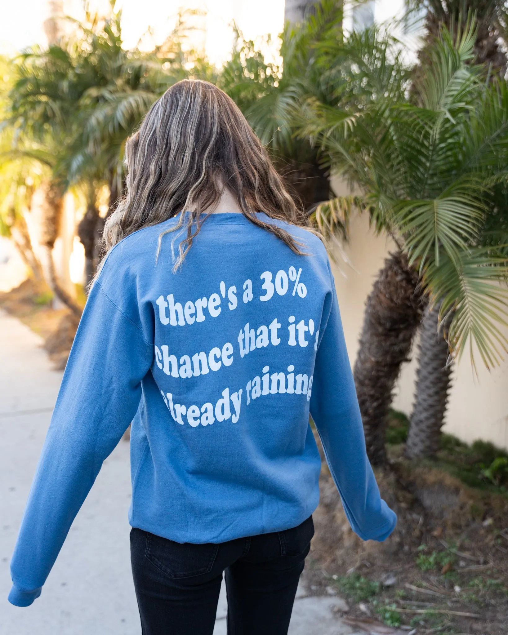 Women's Mean Girls "It's Raining" L/S Crewneck Sweatshirt