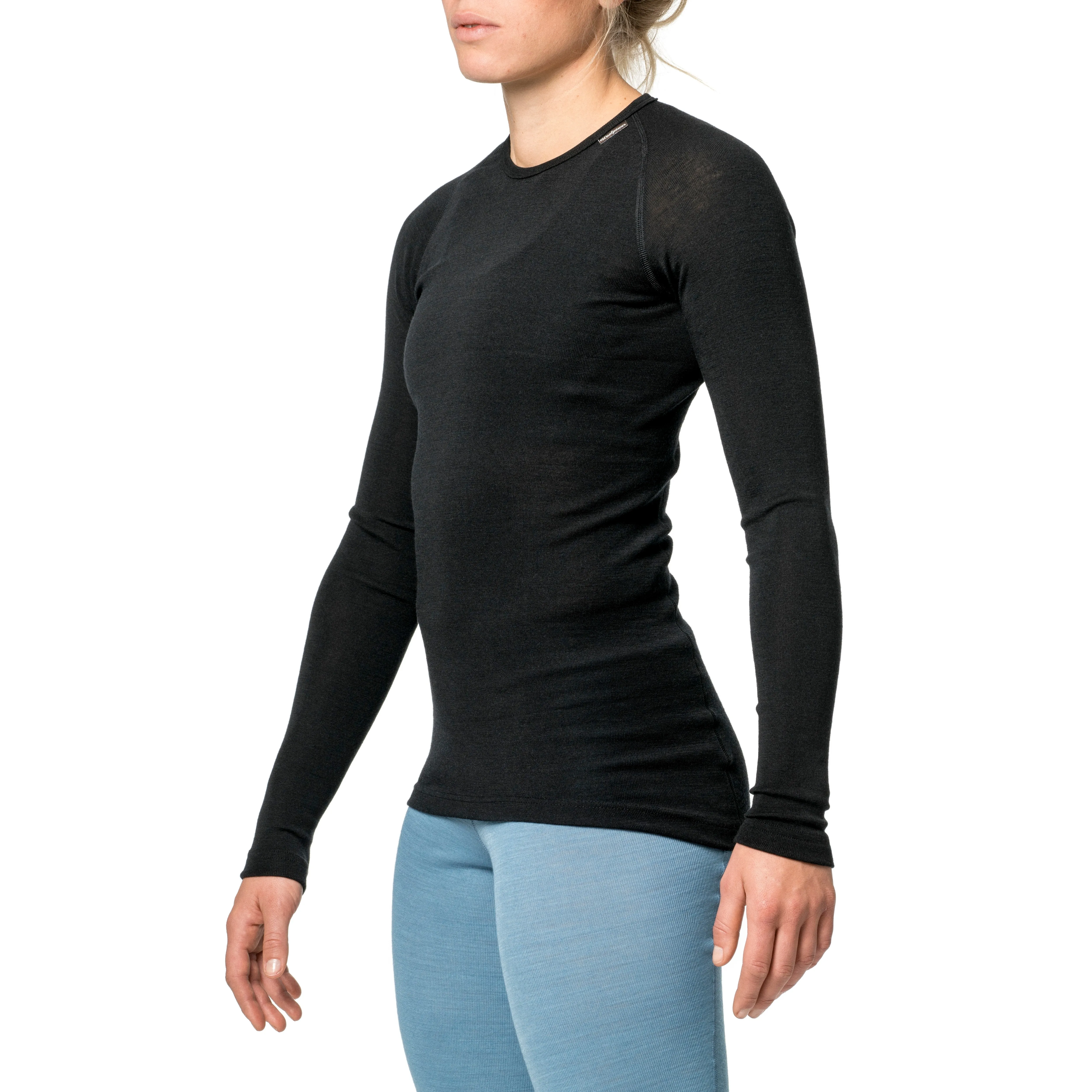 Woolpower Unisex Crewneck Lite Black | Buy Woolpower Unisex Crewneck Lite Black here | Outnorth