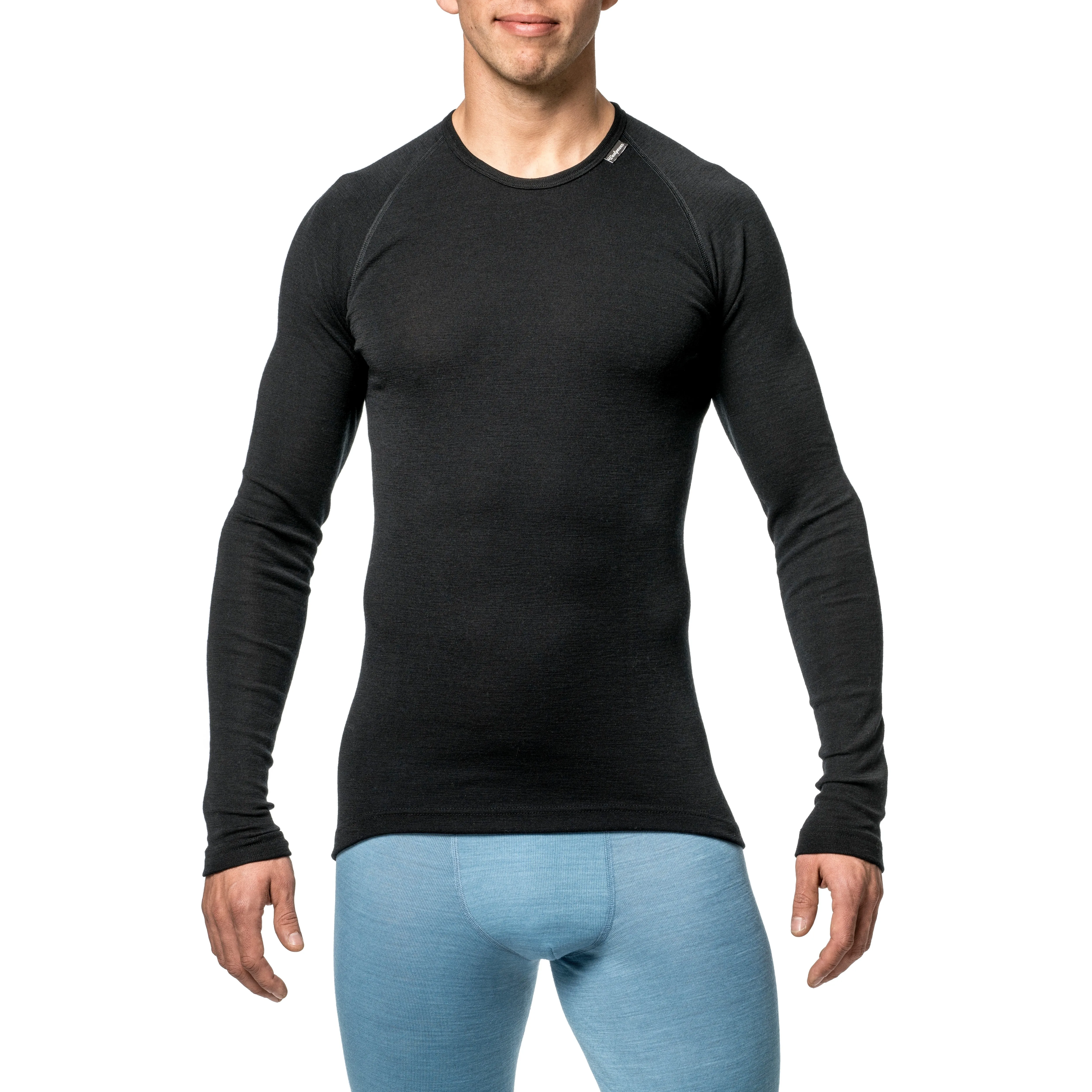 Woolpower Unisex Crewneck Lite Black | Buy Woolpower Unisex Crewneck Lite Black here | Outnorth