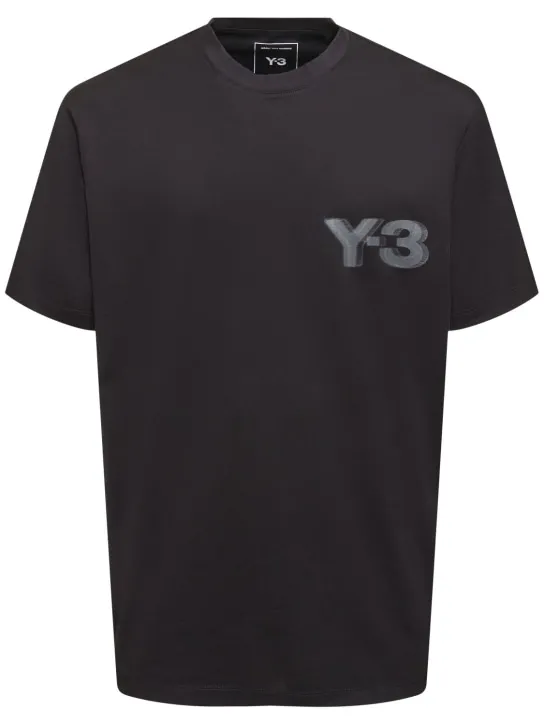 Y-3   Y-3 Logo cotton short-sleeved t-shirt 