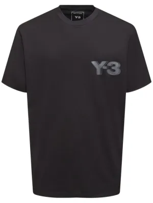 Y-3   Y-3 Logo cotton short-sleeved t-shirt 