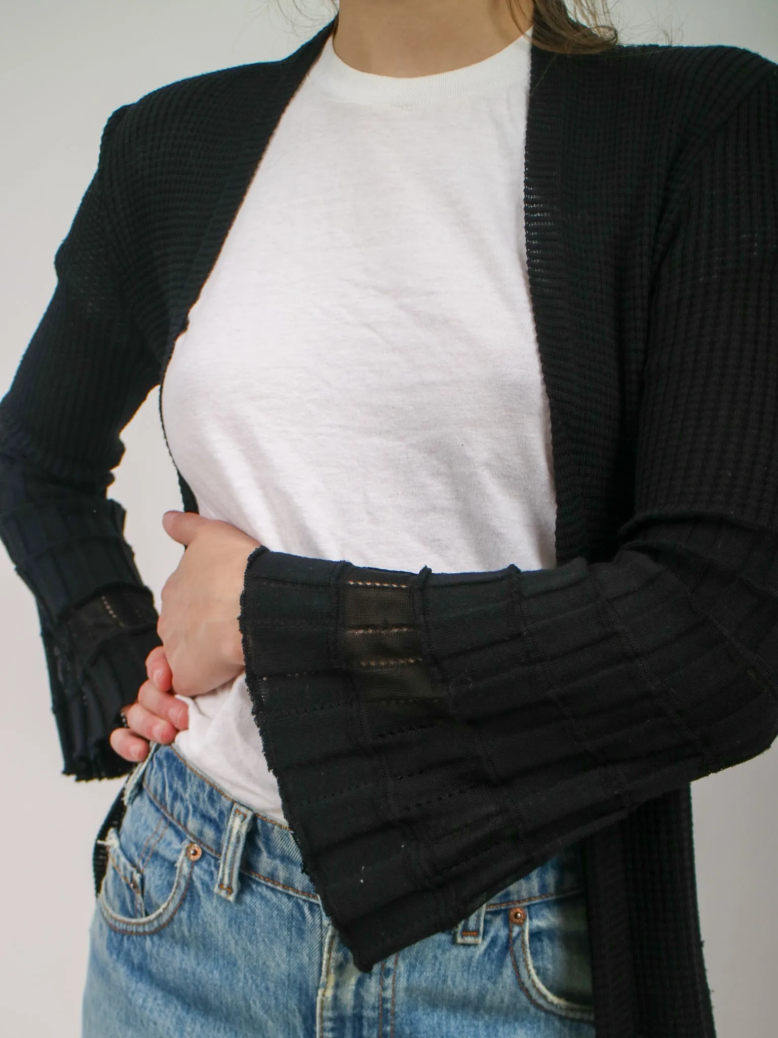 Y2K 2000s Missoni Black Knit Cardigan
