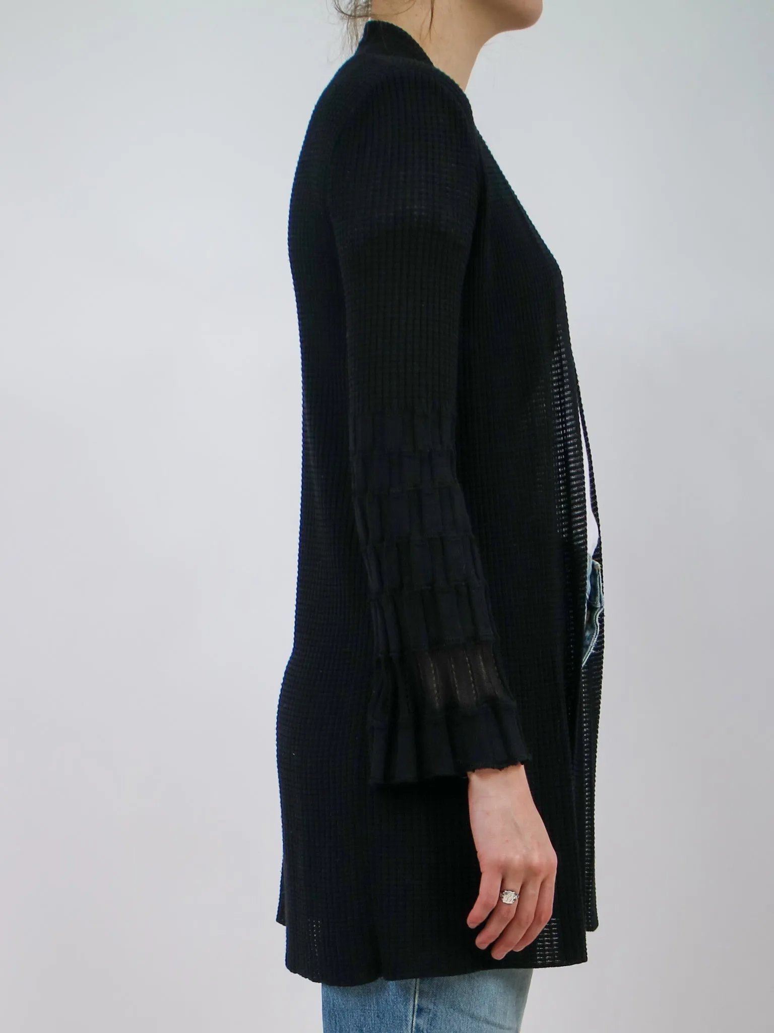 Y2K 2000s Missoni Black Knit Cardigan