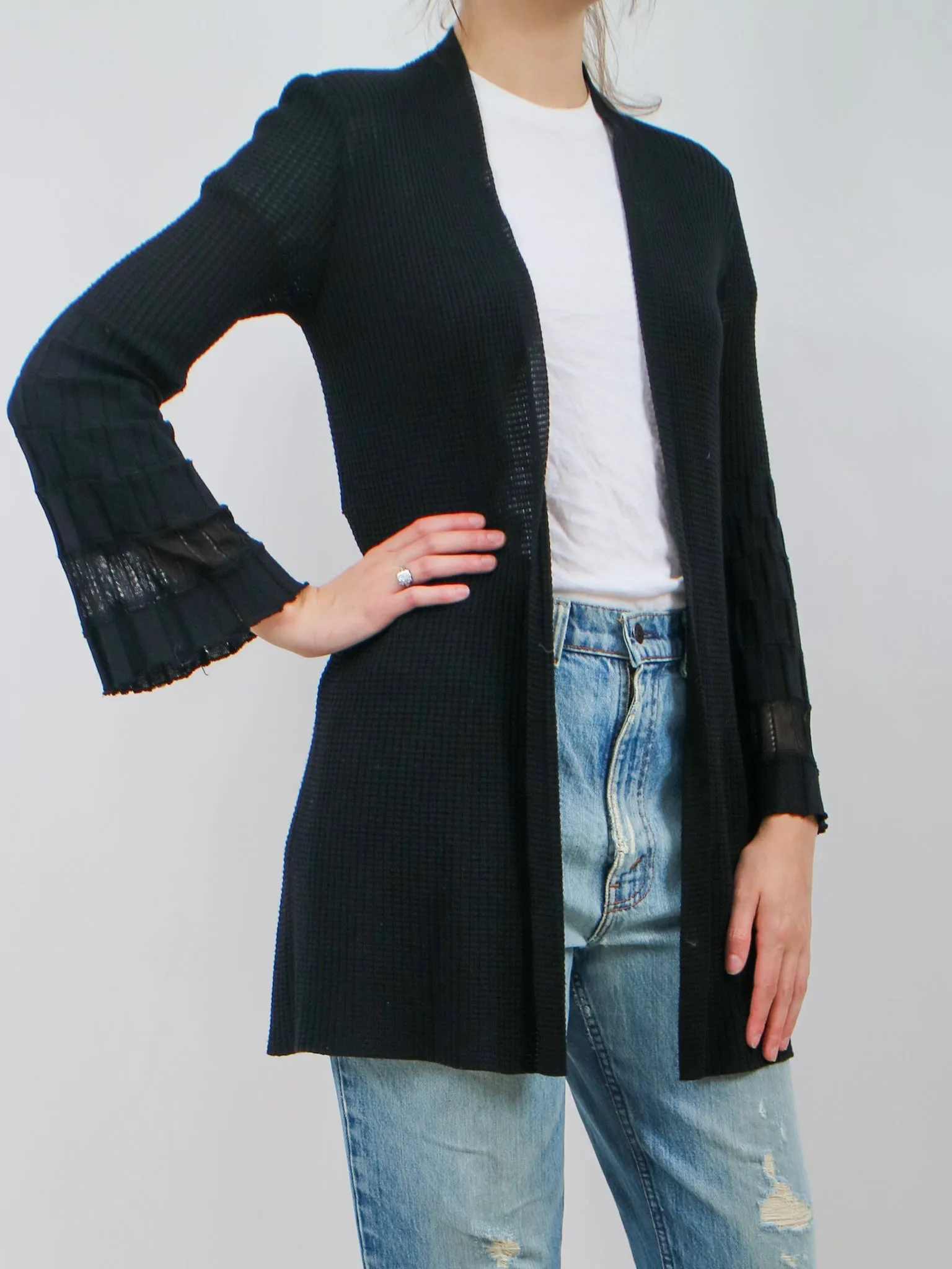 Y2K 2000s Missoni Black Knit Cardigan